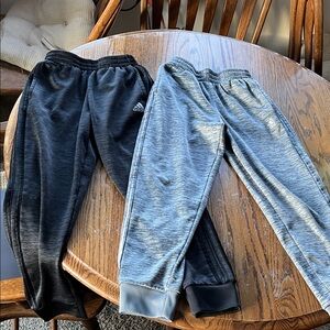 Adidas Kids Dual Pack Black and Gray Joggers